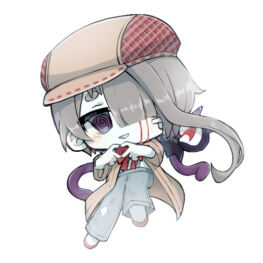 OCアクリルキーホルダー：還流 転来(かえる てら)お出かけ衣装１