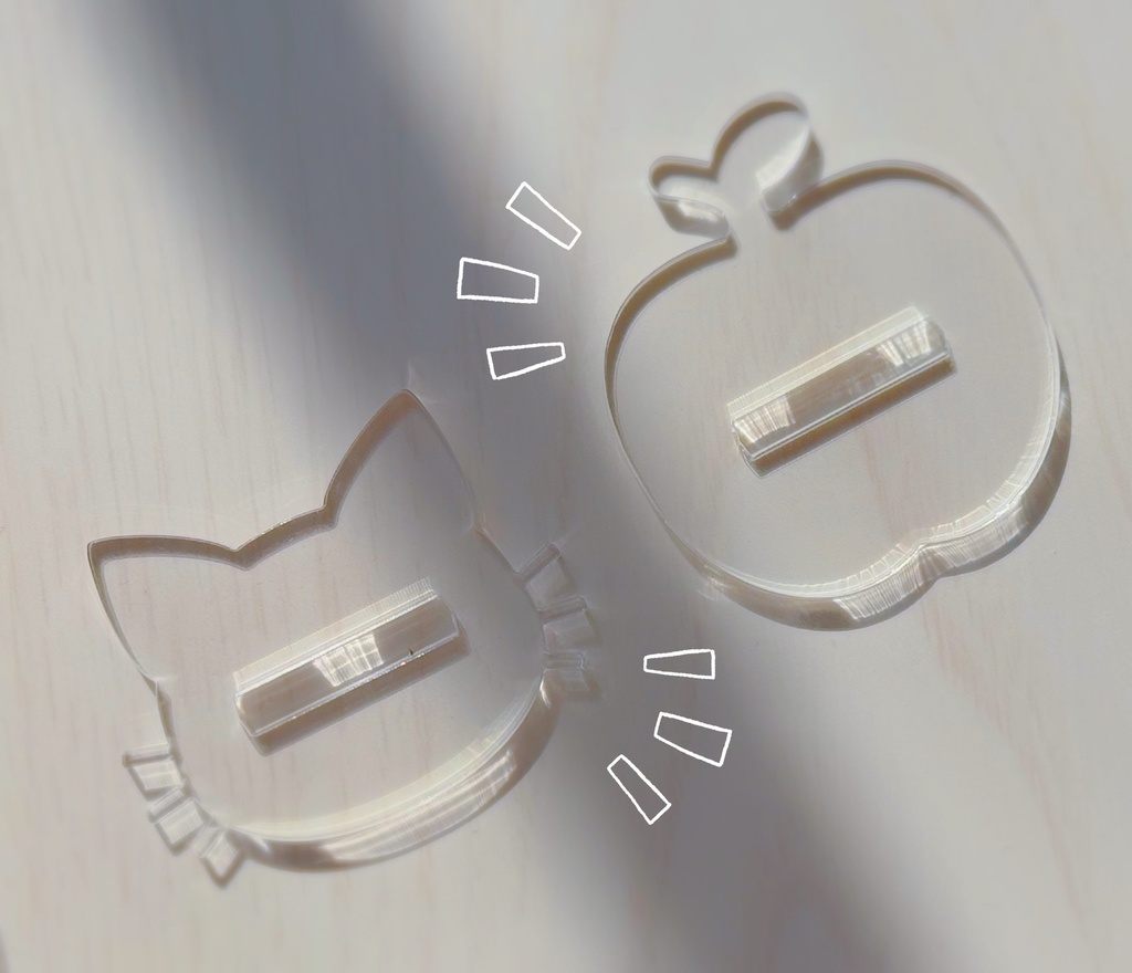 にゃんわんカード風アクリルスタンド