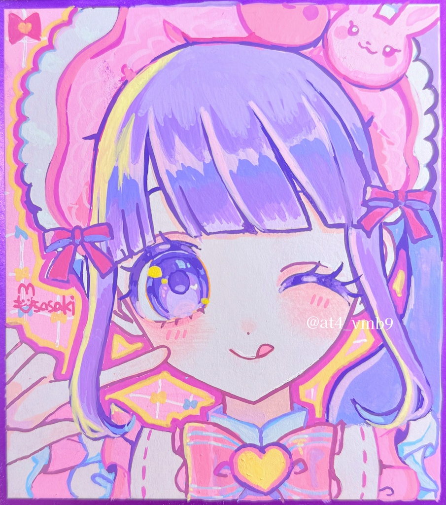 💗のん　色紙