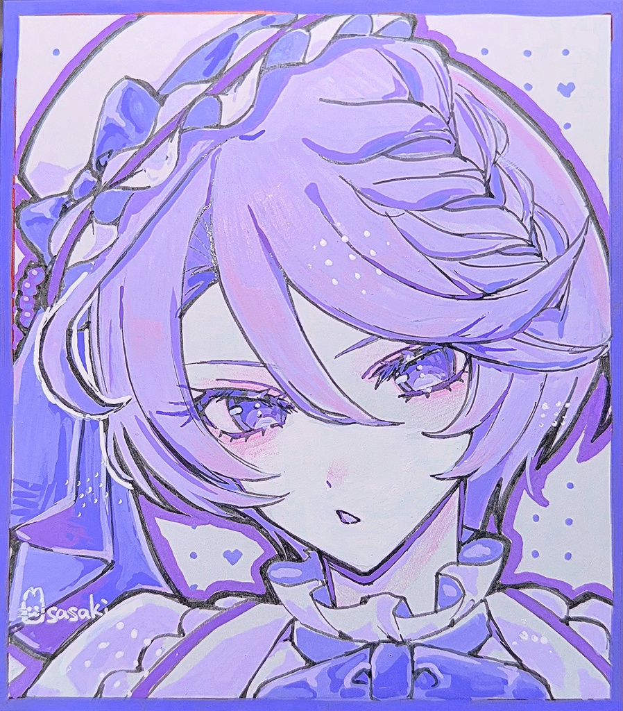 💜ひびき 色紙