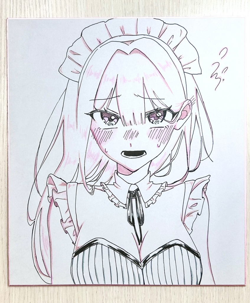 巨乳メイドちゃん色紙
