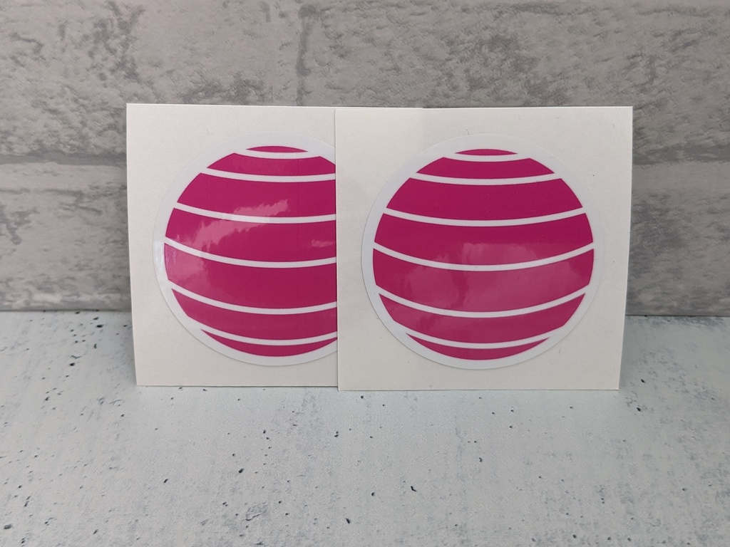 発達療育マーク(円形50mm×50mm 2枚セット)発達障害児者向けマーク シール ステッカー