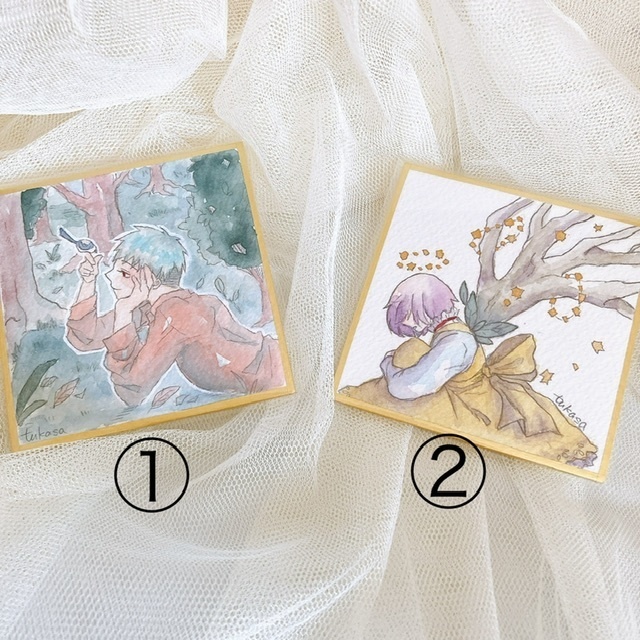 豆色紙原画