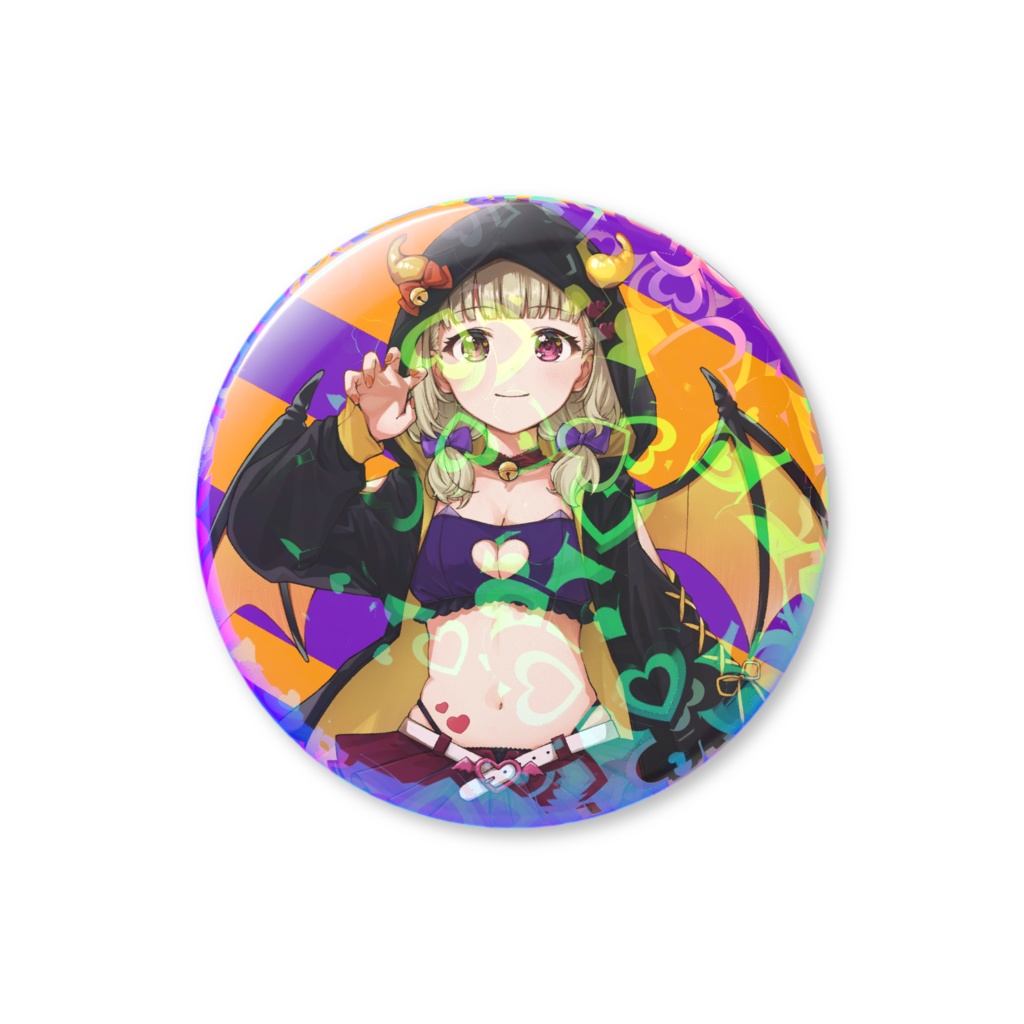 ホログラム缶バッジ おすず小悪魔