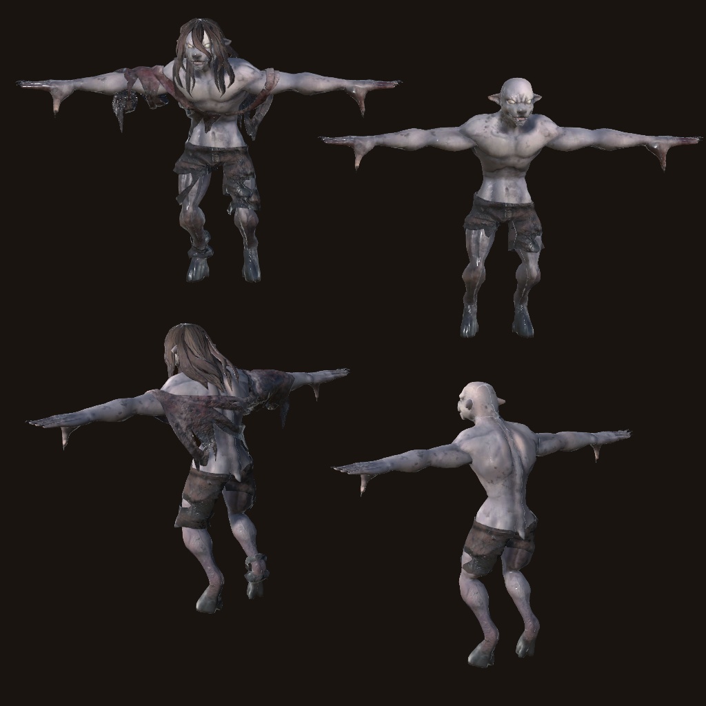 VRChatアバター C09「食屍鬼/グール(Ghoul)」2024/04/10更新