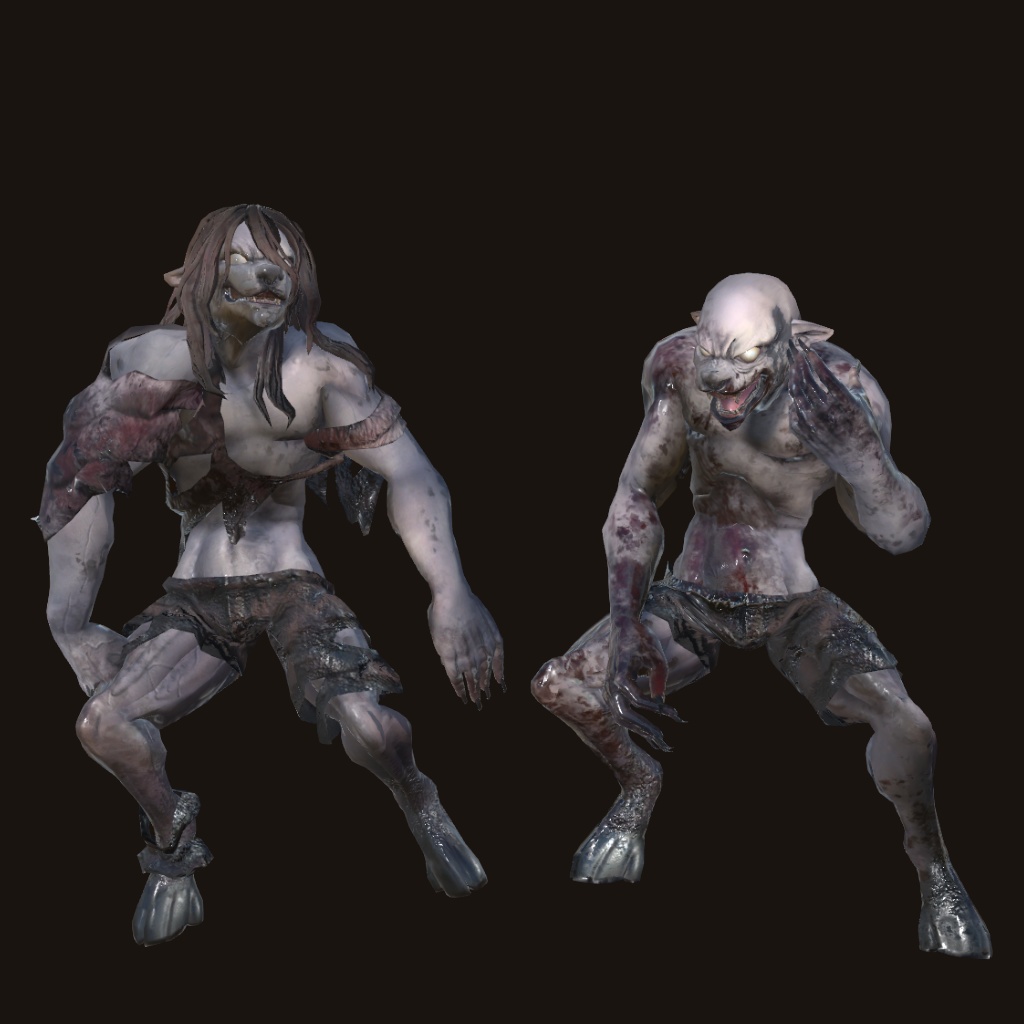 VRChatアバター C09「食屍鬼/グール(Ghoul)」2024/04/10更新