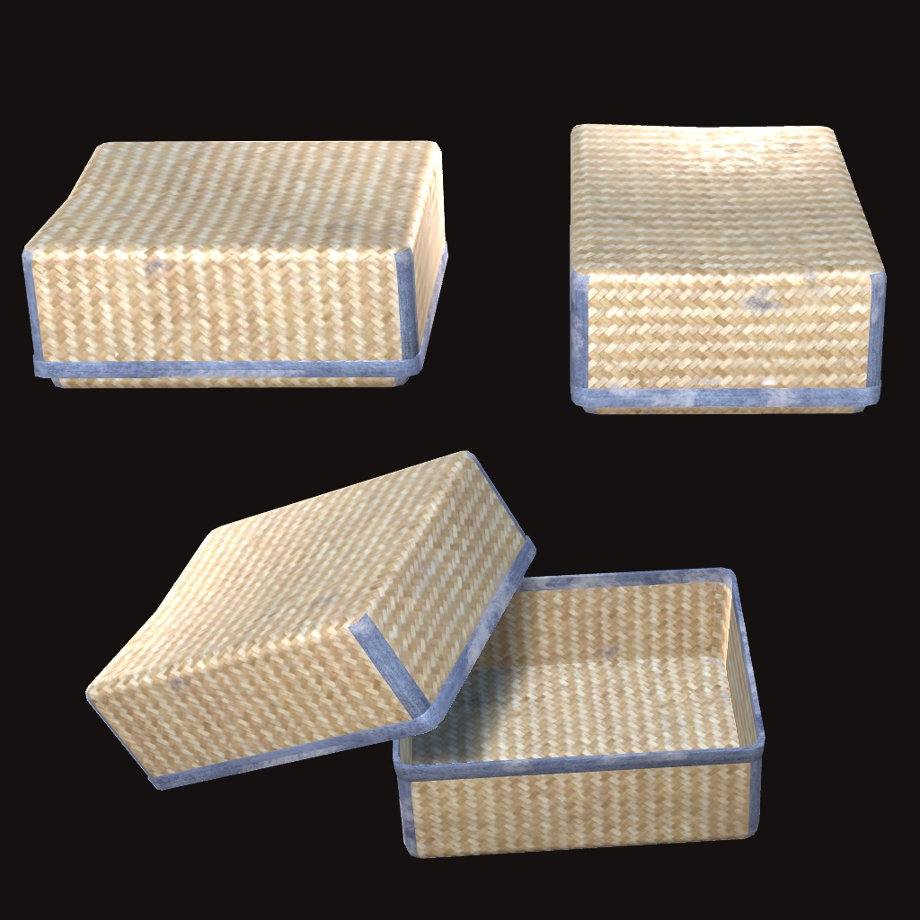 和風3Dモデル「葛籠」