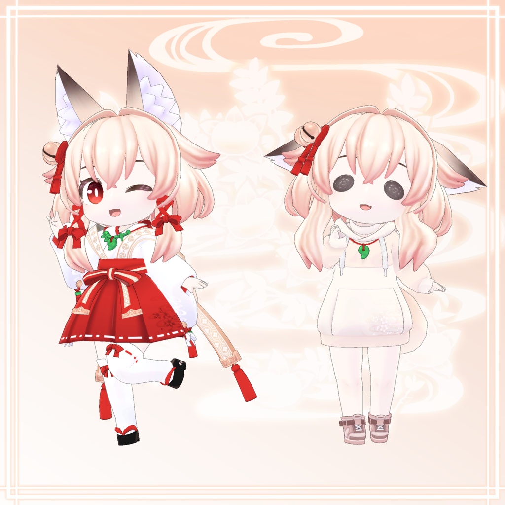 オリジナル3Dアバター「ちび右近(Chibi Ukon)」