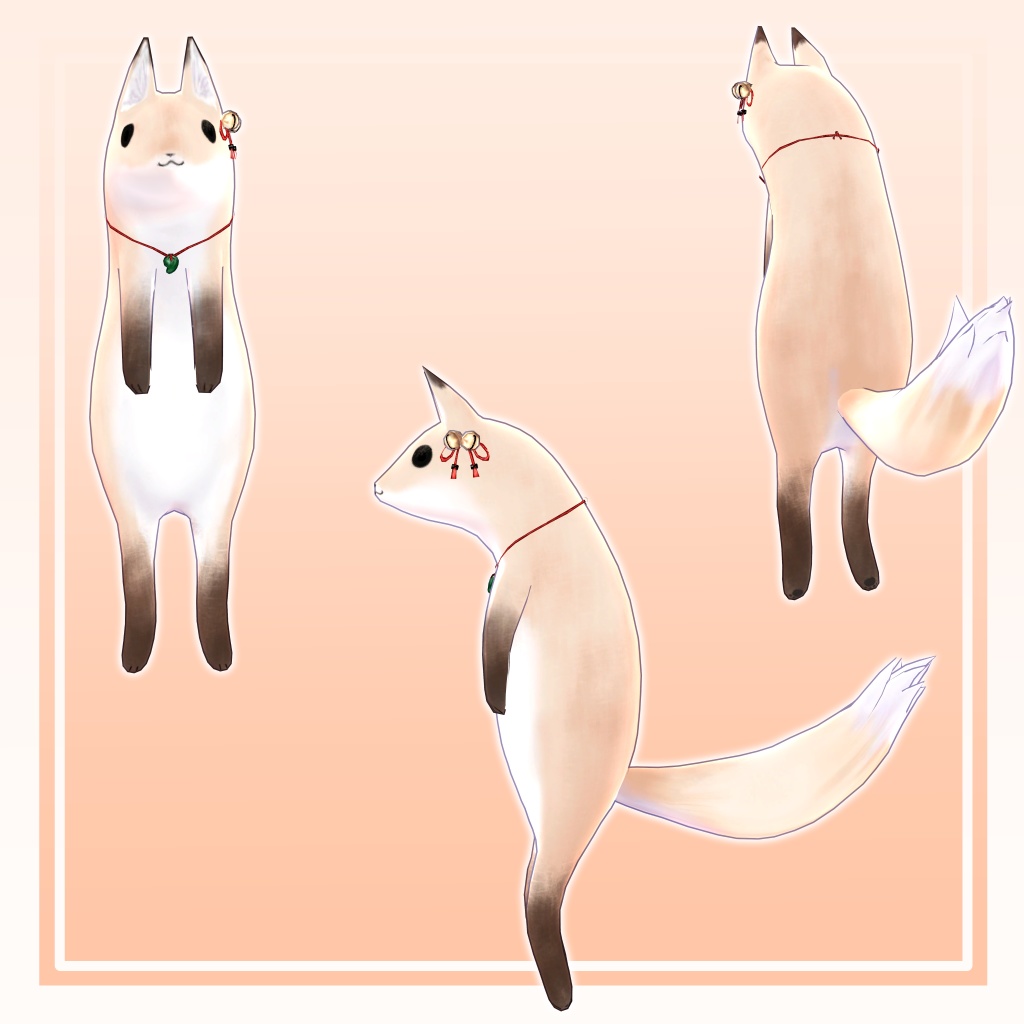 Akyo改変アバター『キツネツキ式 狐akyo』v1.01