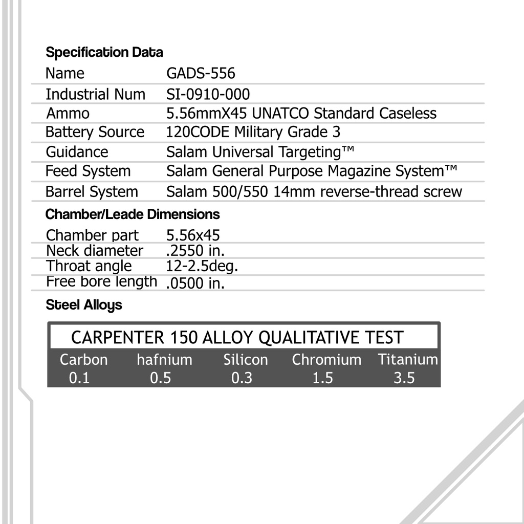 格納式ガトリングガンGADS-556