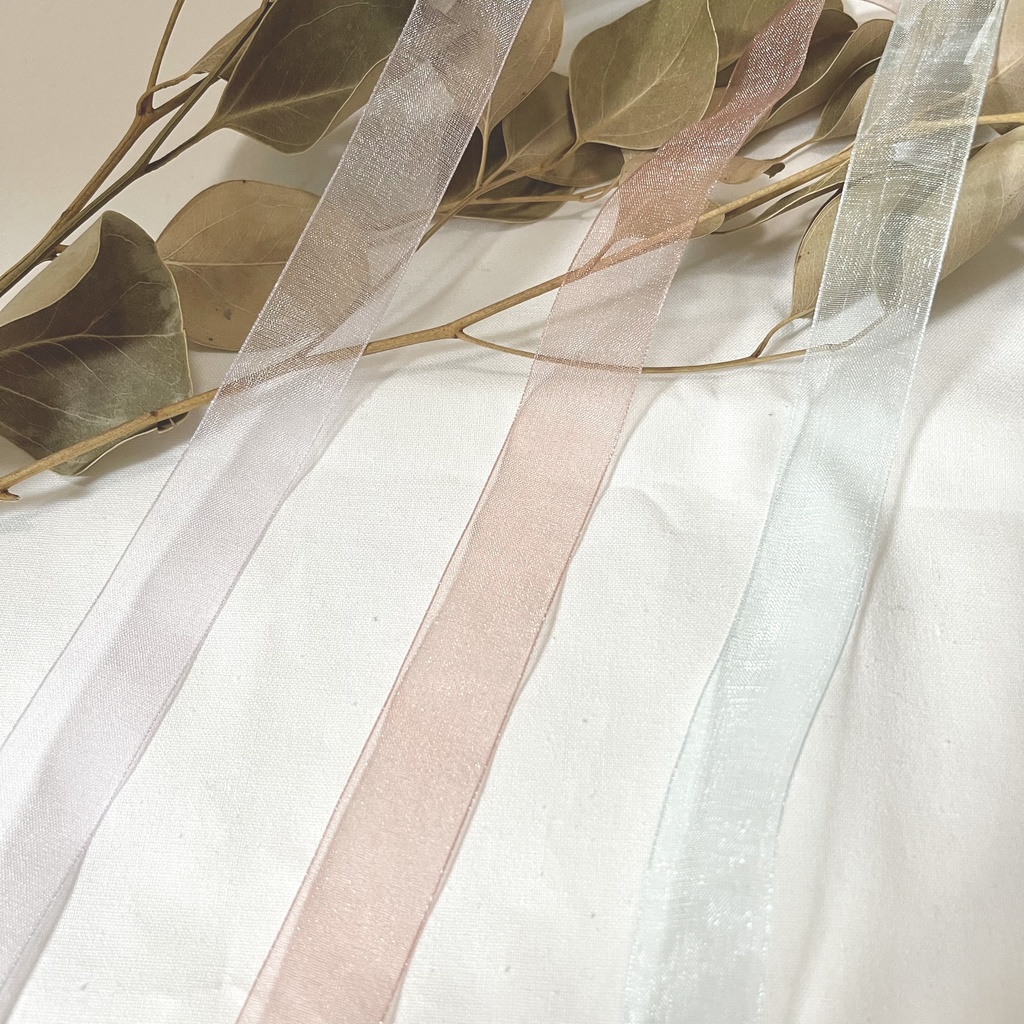 16cmぬいぐるみ オーガンジーリボンの麦わら帽子