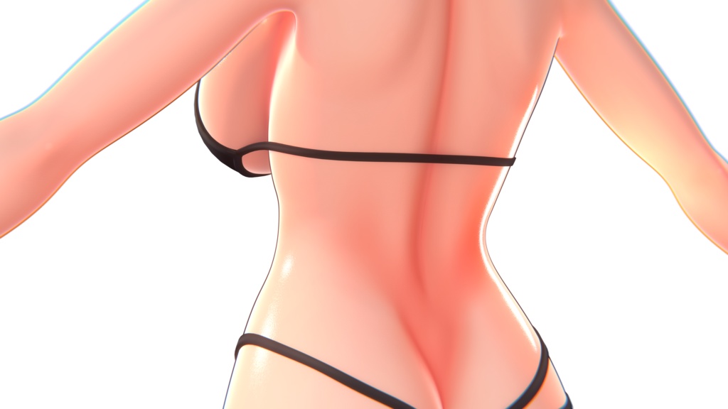 (無料)美しいNPRskin(Blender4.4) Free download of sample files