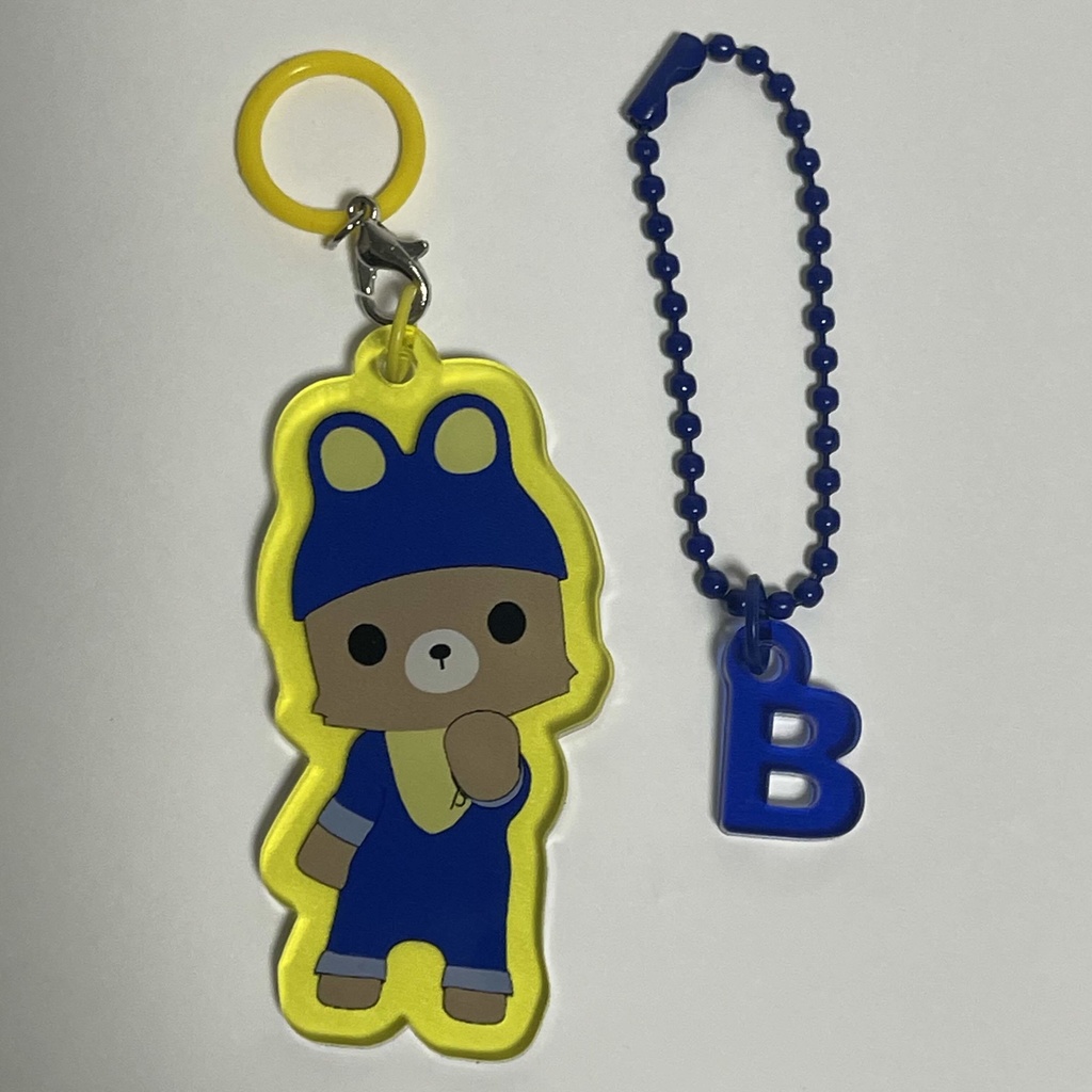 Bベアのアクリルキーホルダー