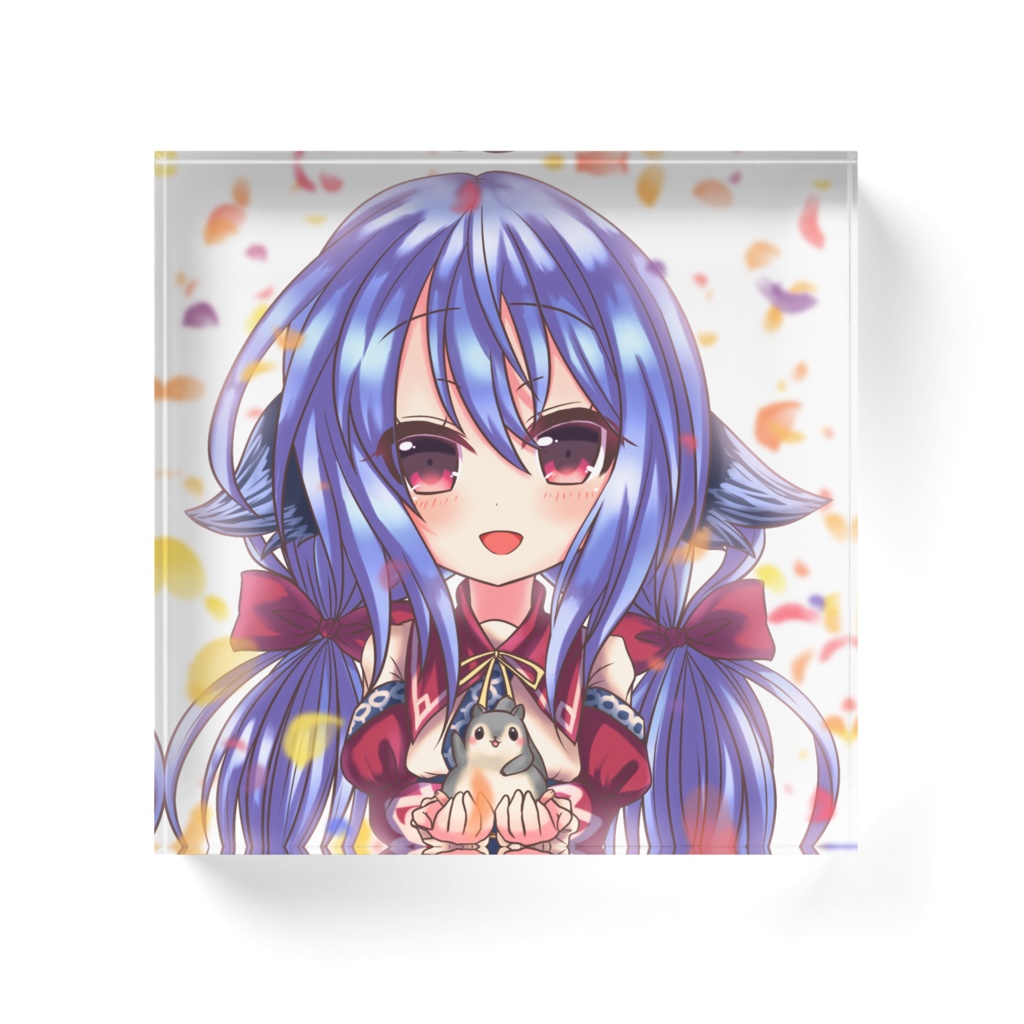 守護魔・アカリのアクリルブロック