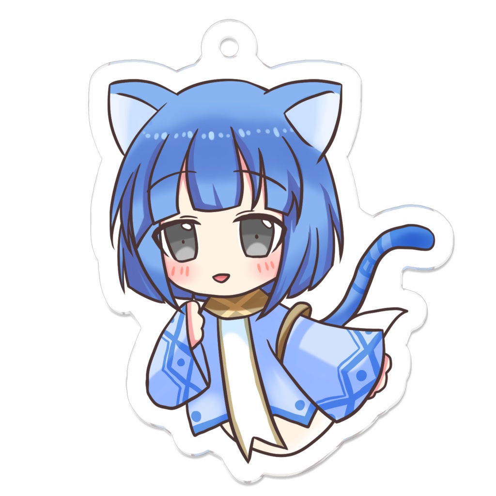 ネコマタ・藍(アクキー)