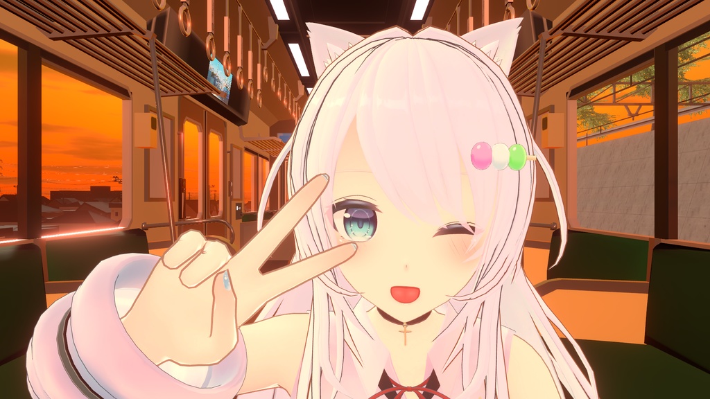 三色団子ヘアピン