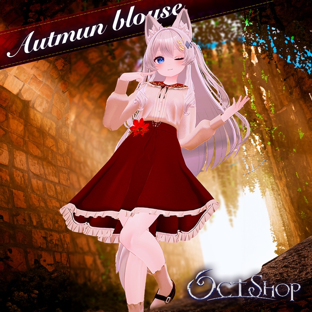 【10アバター対応】Autumn blouse【MA対応】
