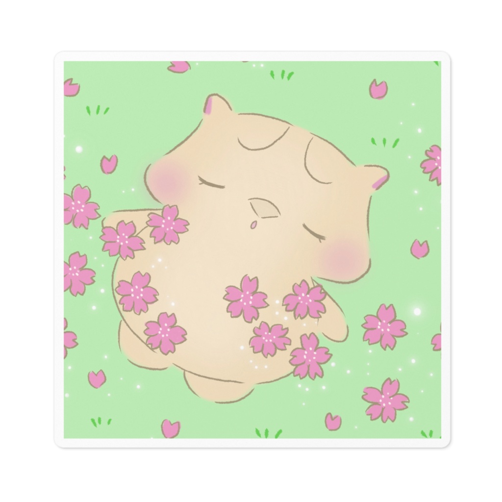 桜とお昼寝