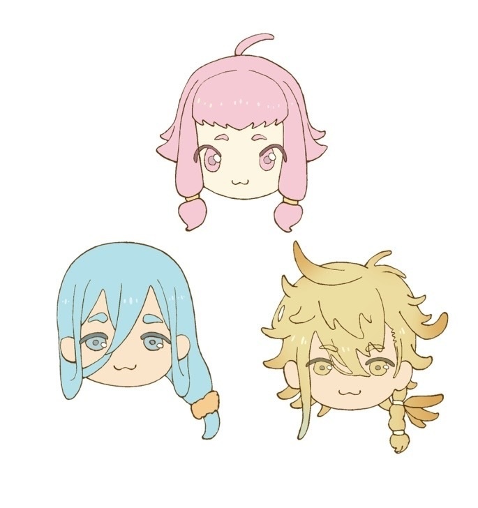 琉球刀生首シールセット
