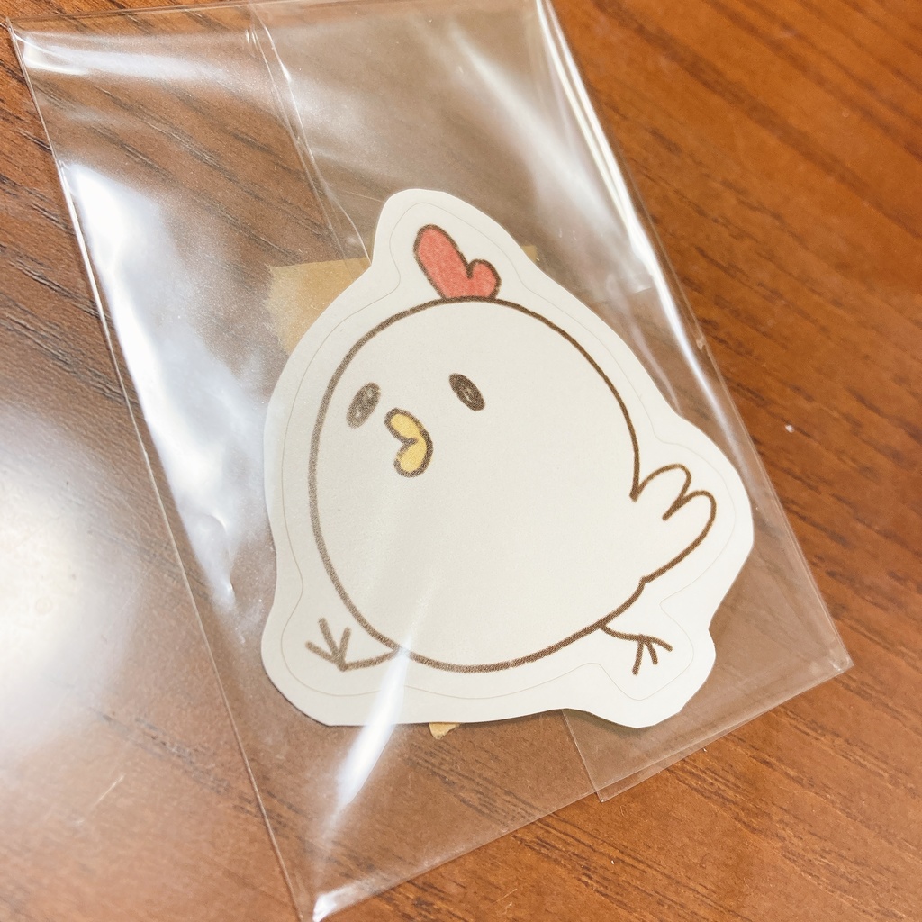 ニワトリおやこステッカー