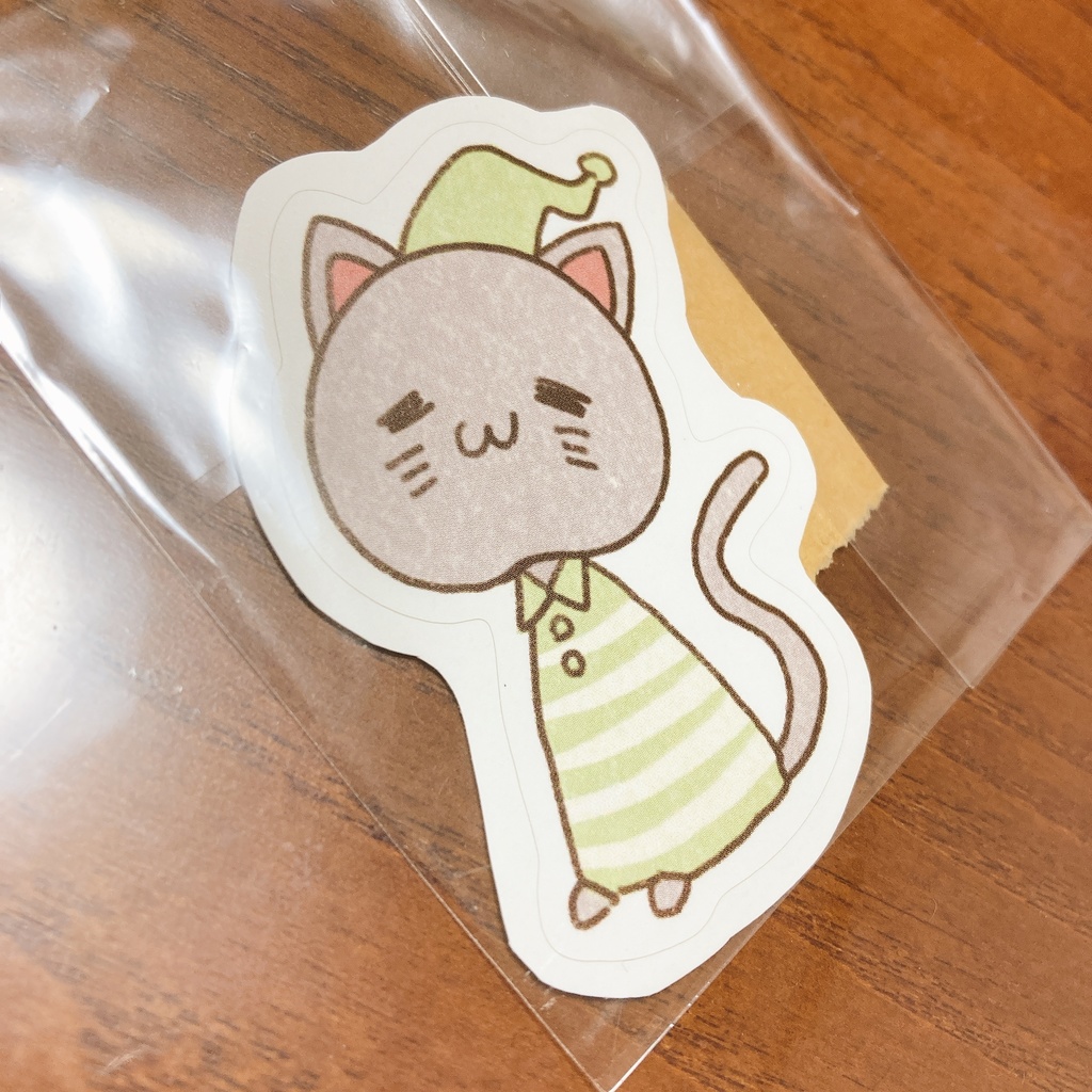 おねむネコステッカーセット