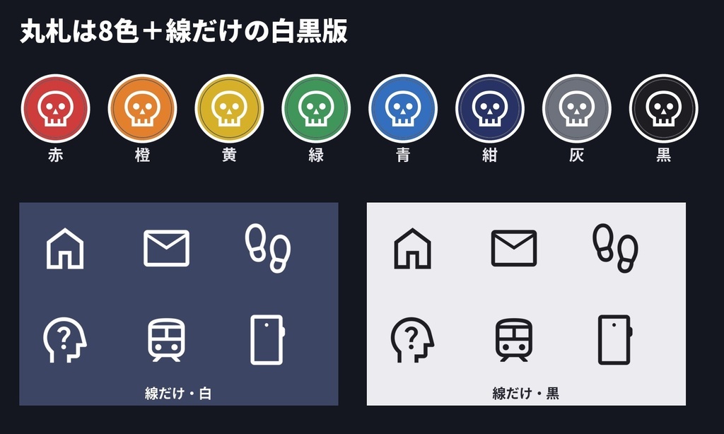 【無料版あり】謎解き・探索アイコン素材122種|場所・持ち物・手がかり・状態・回る時間帯ダイヤル|TRPG・マダミス・ココフォリア