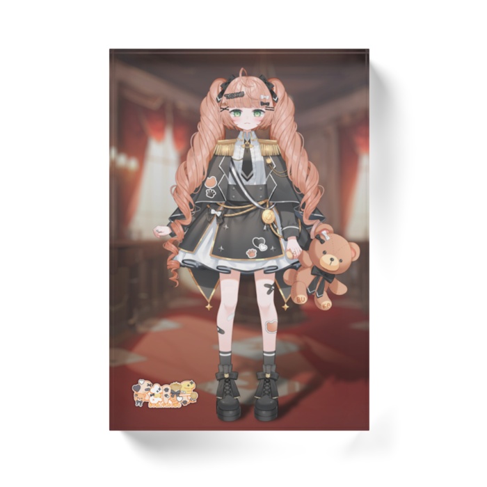 【くま隊長】アクリルブロック