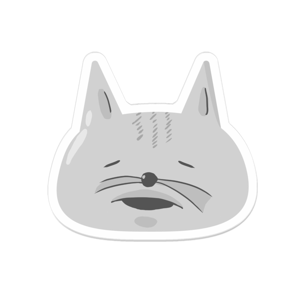 ねこぼすのアクリルバッジ(マイルド風味)