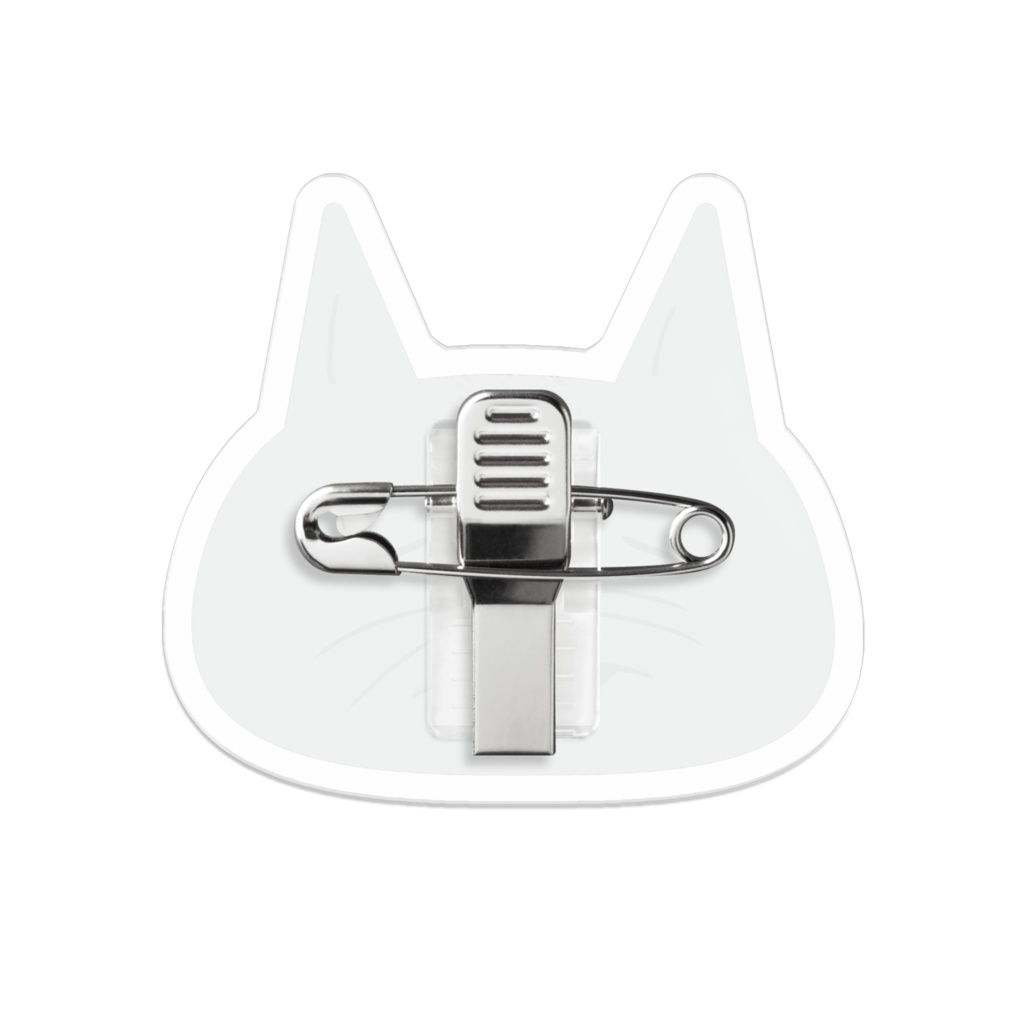 ねこぼすのアクリルバッジ(マイルド風味)