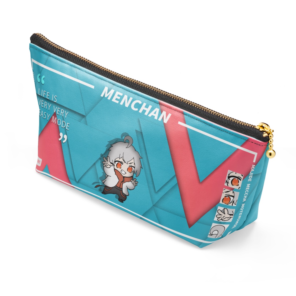 Mbポーチ　浮き出るメンちゃん