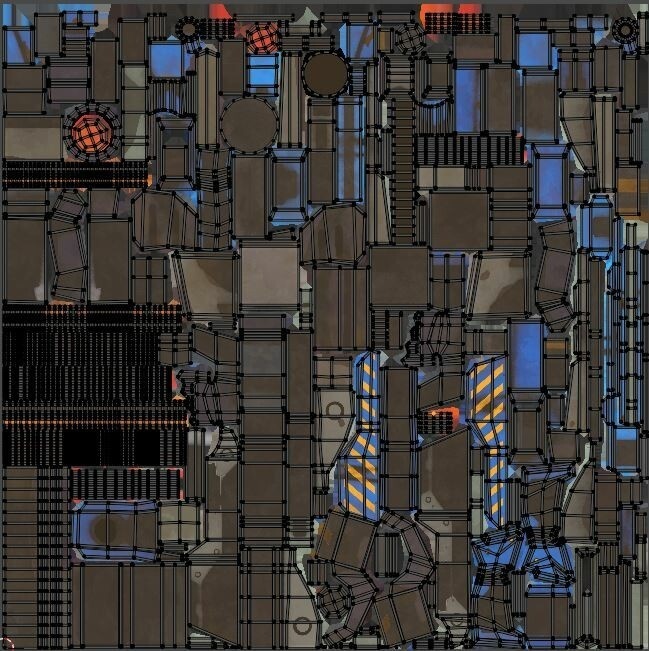 Stylized Hand painted Pistol