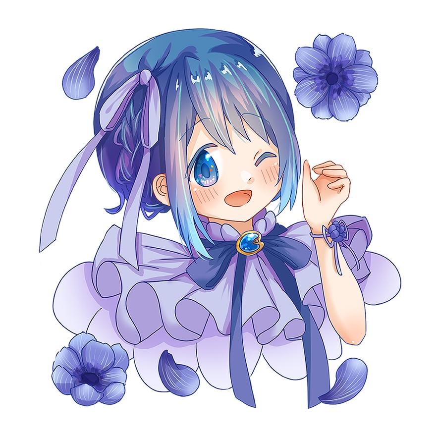 🌟新作︎🌟【単品】魔法少女の花図鑑ステッカー①