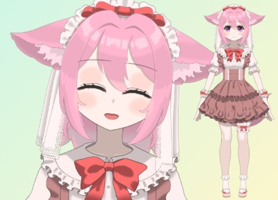 【live2d】【汎用モデル】狐耳の女の子