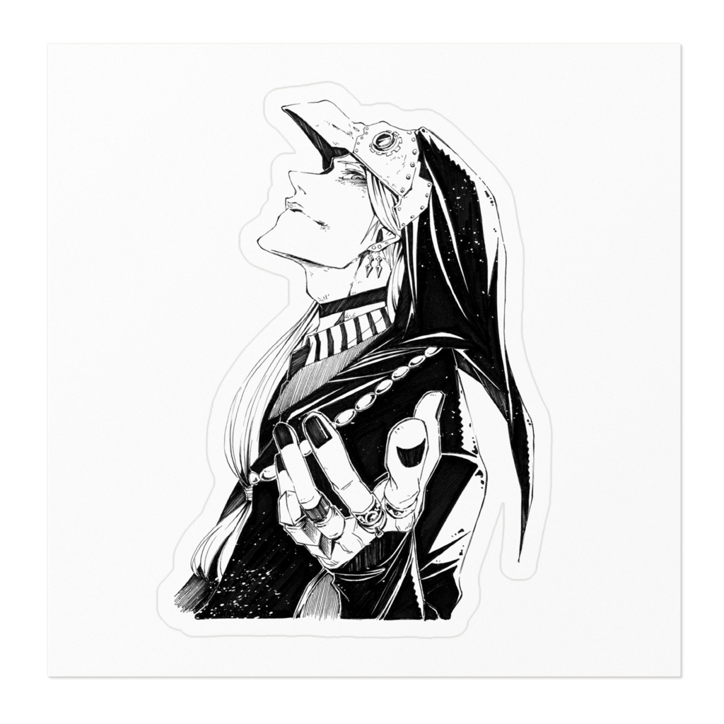 黒衣〈CROE〉-ステッカー-