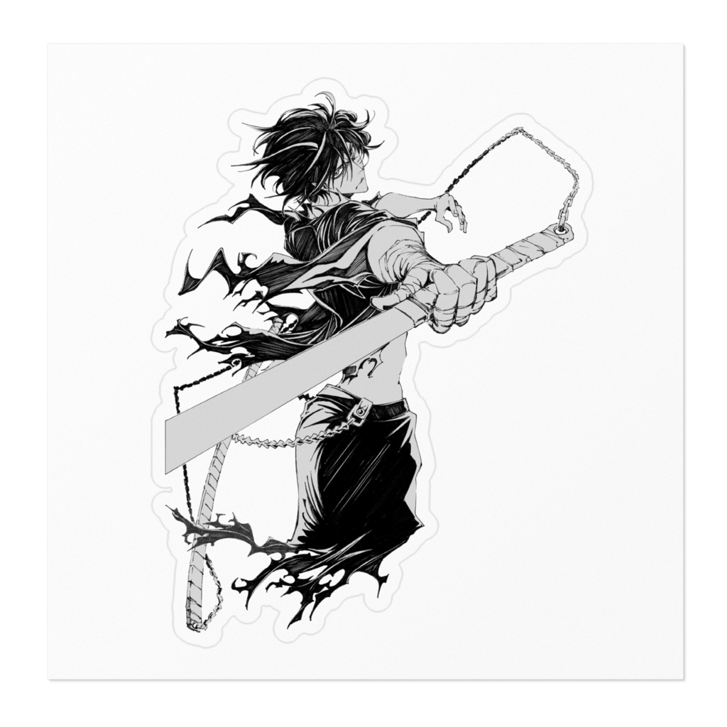 鴉丸〈KARASUMARU〉-ステッカー-