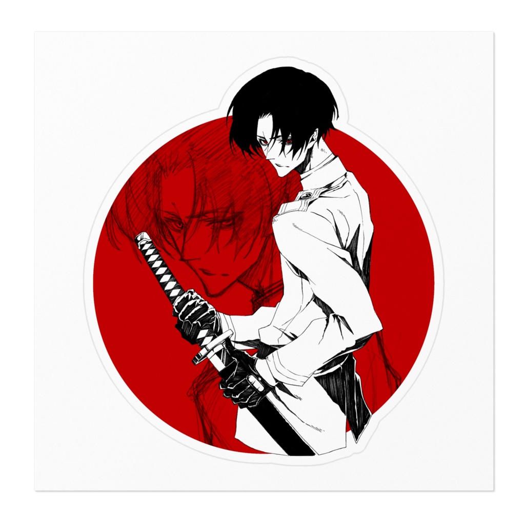 呂狗〈ROKU〉-ステッカー ver.R-