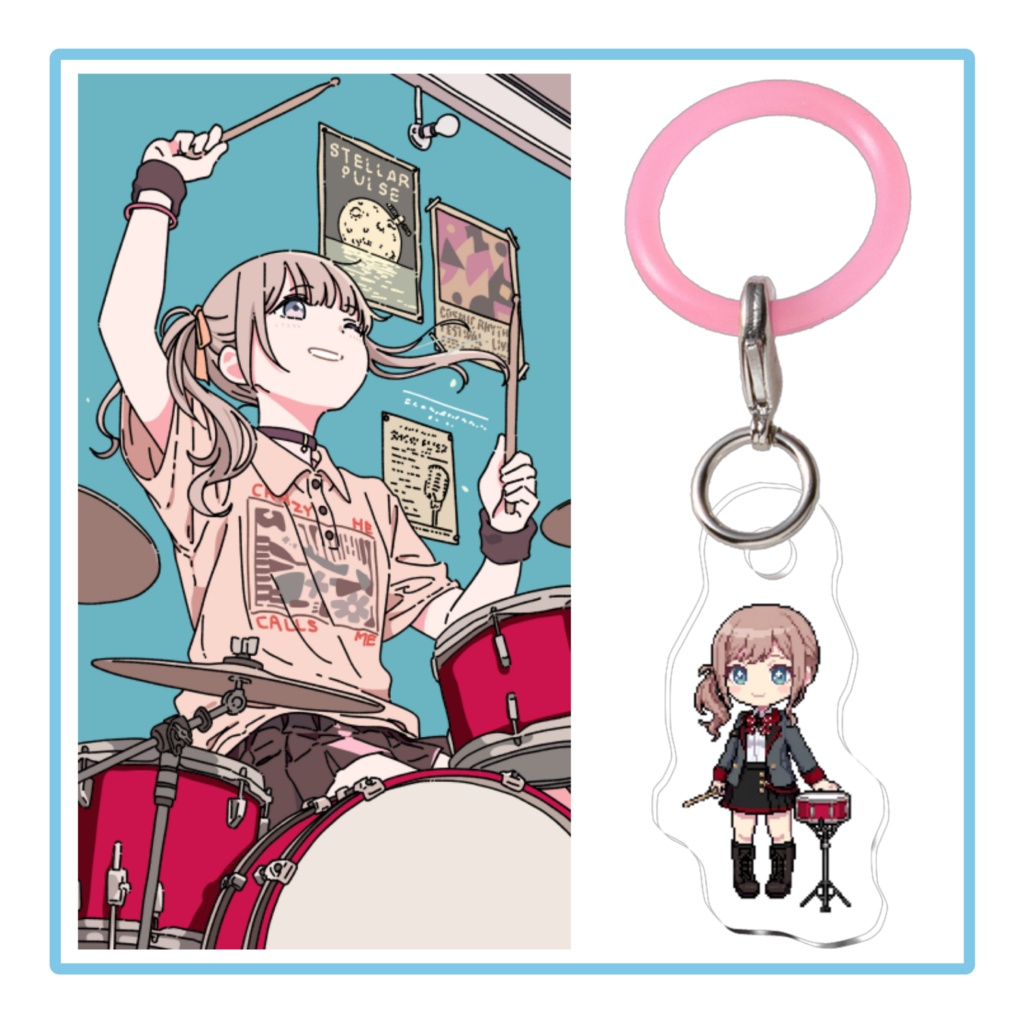 めじるしチャーム&ステッカーSET