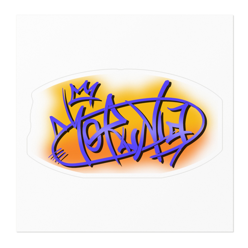 グラフィティステッカー(yorunyaタギングスタイル2)