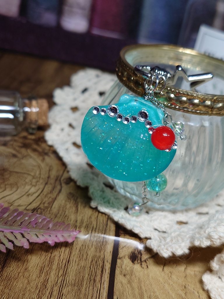 キラキラメロンソーダ キーホルダー