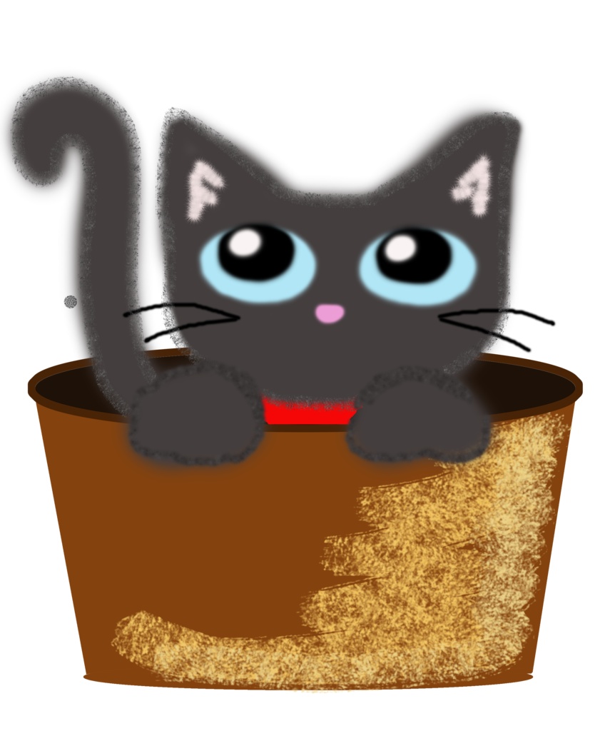 ポットねこパーカー