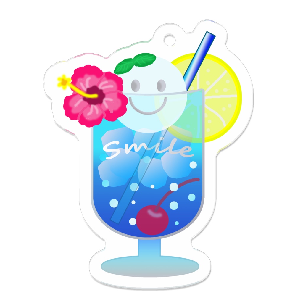 Smile in soda