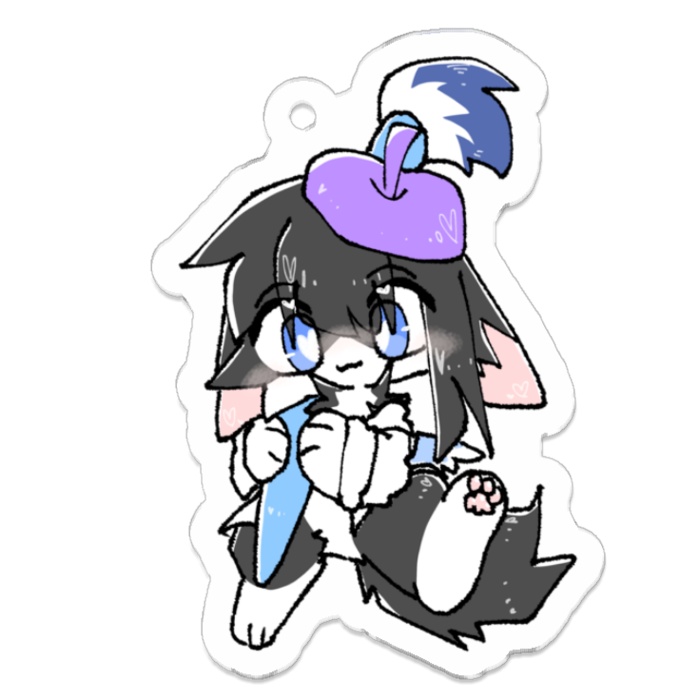 お絵描きタオちゃんアクリルキーホルダー 4種