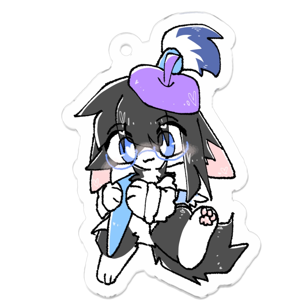 お絵描きタオちゃんアクリルキーホルダー 4種