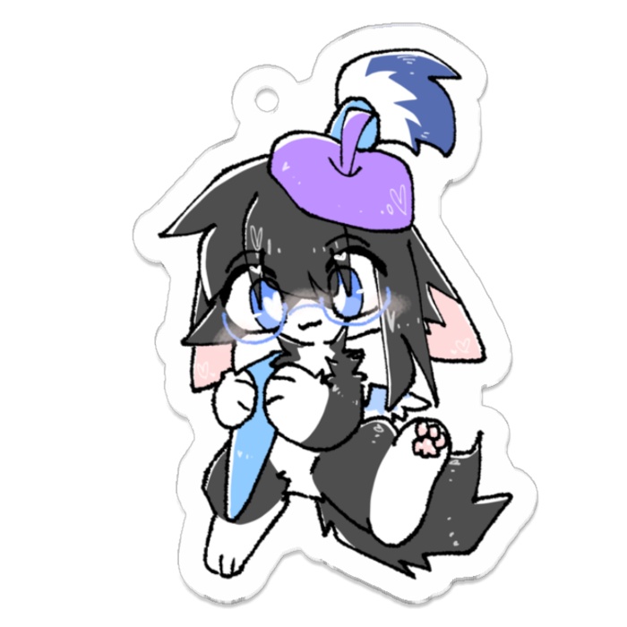 お絵描きタオちゃんアクリルキーホルダー 4種