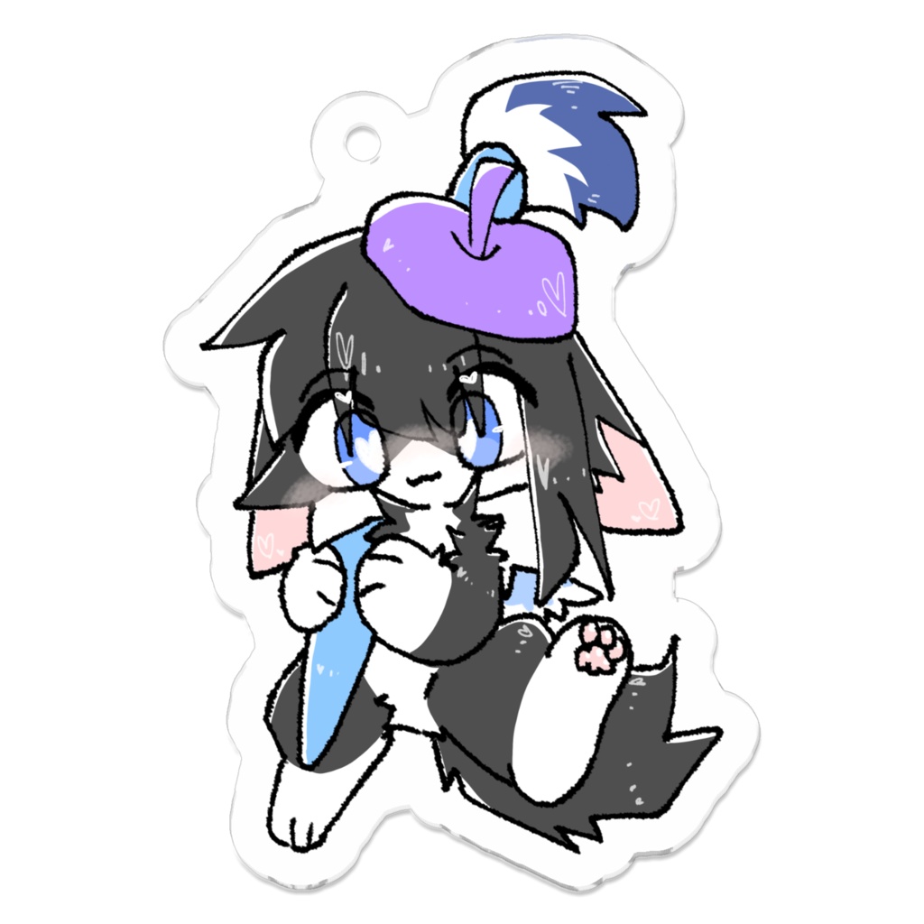 お絵描きタオちゃんアクリルキーホルダー 4種