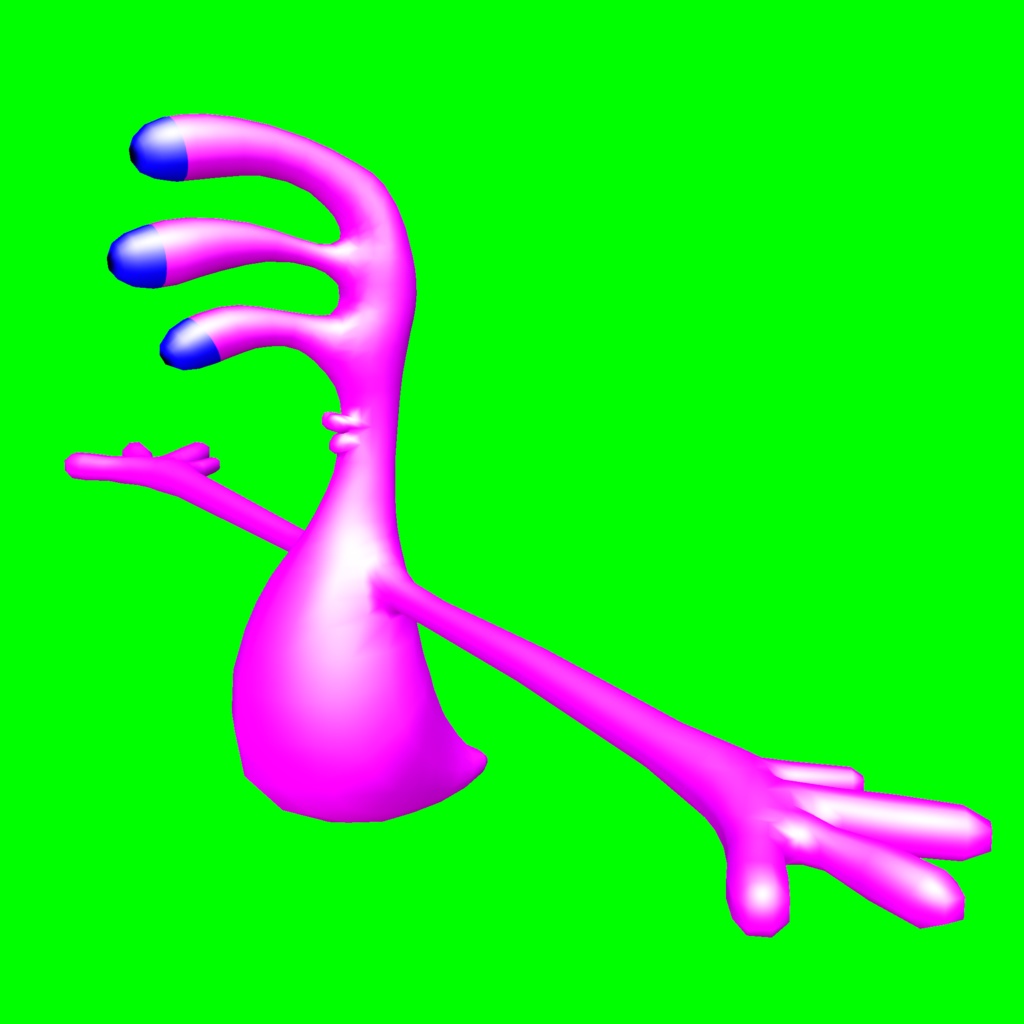 【VRChat向け・Quest対応3Dモデル】ダフニ星人 + おまけ(ダフニ星人の卵)