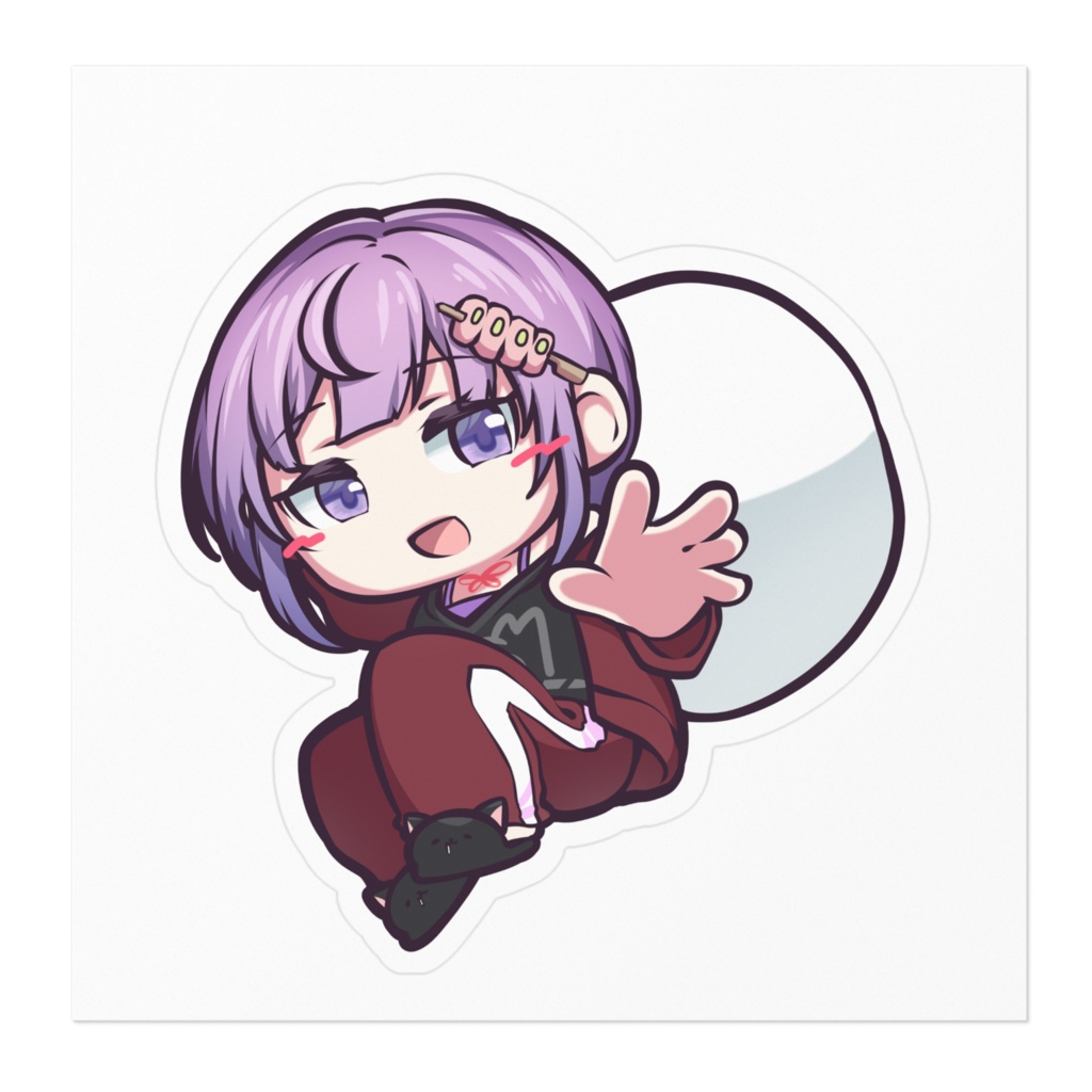 笑口がみんなに笑顔を届けるつもりが袋の中はお酒でいっぱいなサンタステッカー