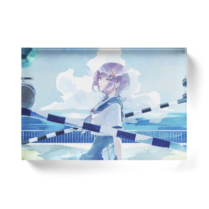 夏めくアクリルブロック