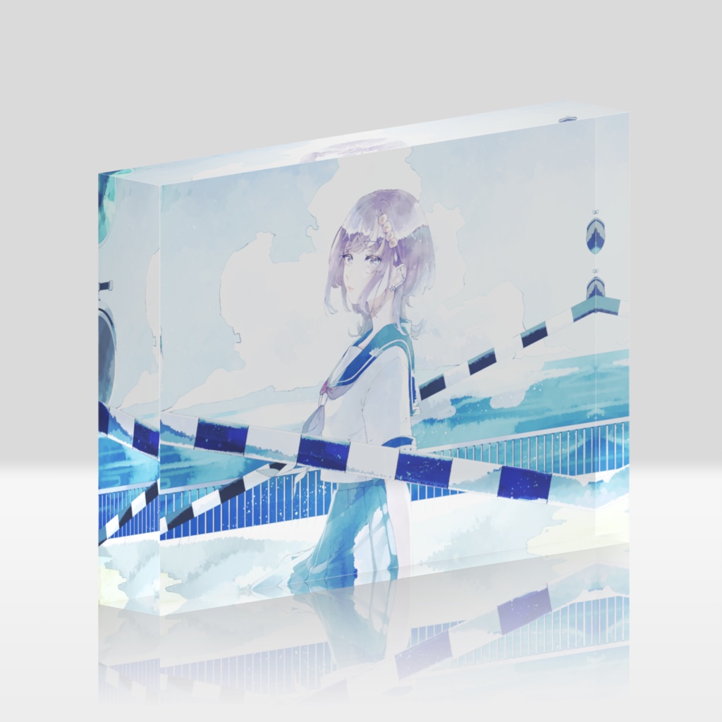 夏めくアクリルブロック