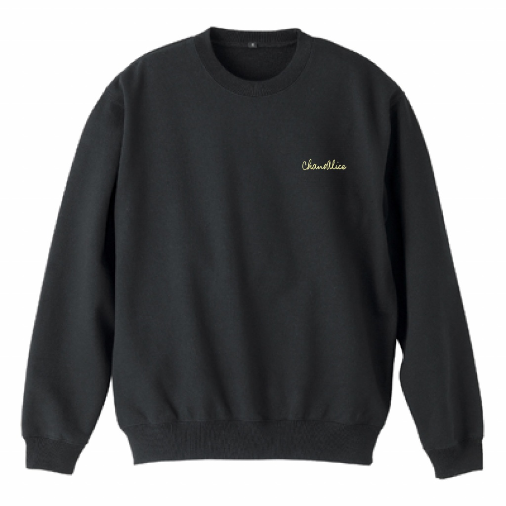 ちゃのアリス スウェット(黒)